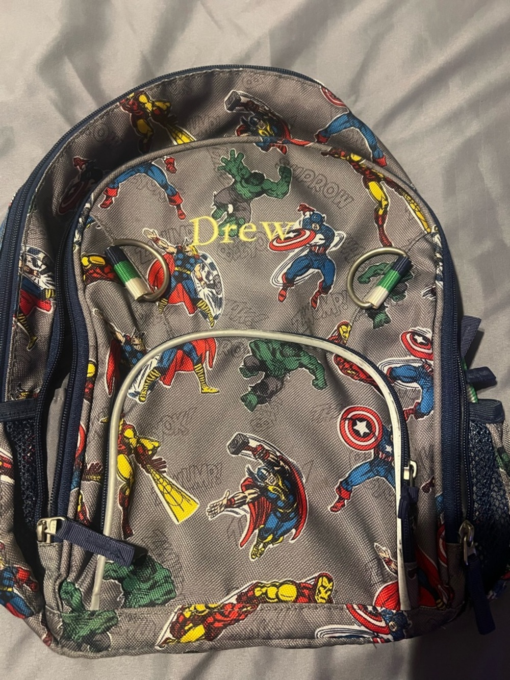 Pottery Barn Kids small Superhero Print Backpack -  Marvel Comics